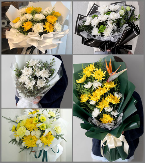 山东青岛胶州市胶莱镇小高戚家村白事花束代送